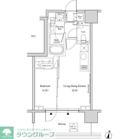 ザ・パークハビオ代々木の物件間取画像